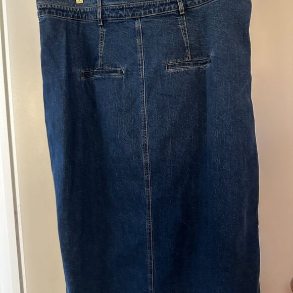 Plus Size Anthropologie - The Arden Double Waist Midi Skirt by Pilcro - Picture 2 of 6